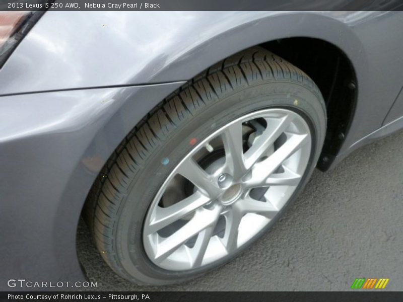 Nebula Gray Pearl / Black 2013 Lexus IS 250 AWD