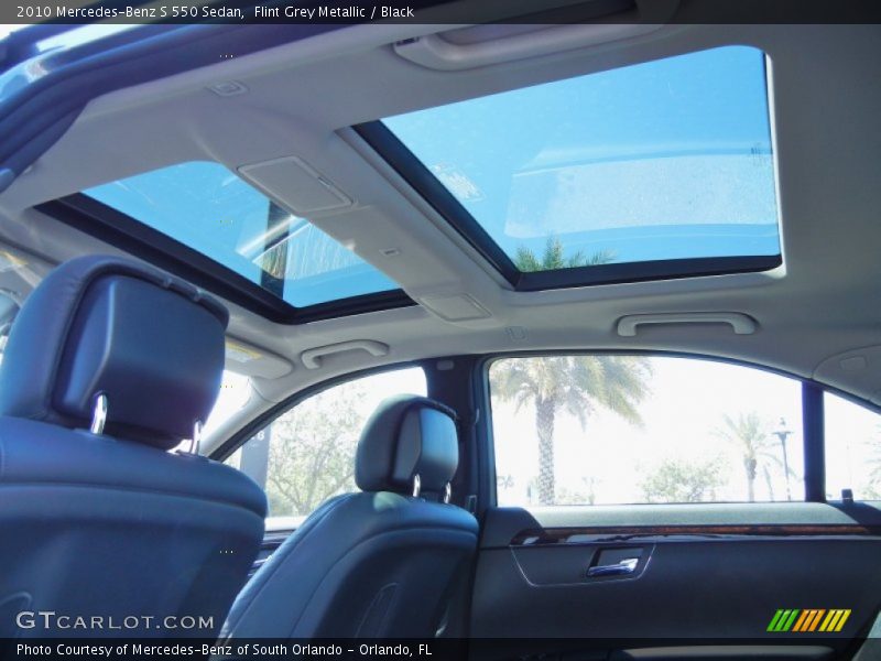 Flint Grey Metallic / Black 2010 Mercedes-Benz S 550 Sedan