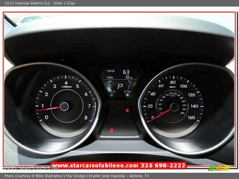 Silver / Gray 2013 Hyundai Elantra GLS