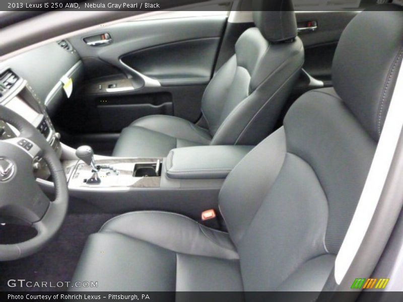 Nebula Gray Pearl / Black 2013 Lexus IS 250 AWD