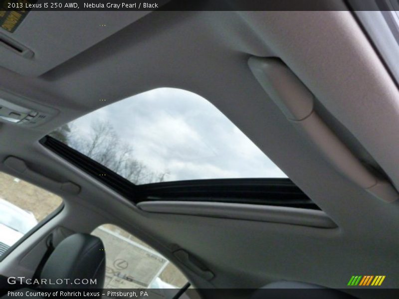 Nebula Gray Pearl / Black 2013 Lexus IS 250 AWD