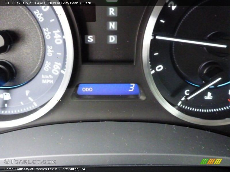 Nebula Gray Pearl / Black 2013 Lexus IS 250 AWD