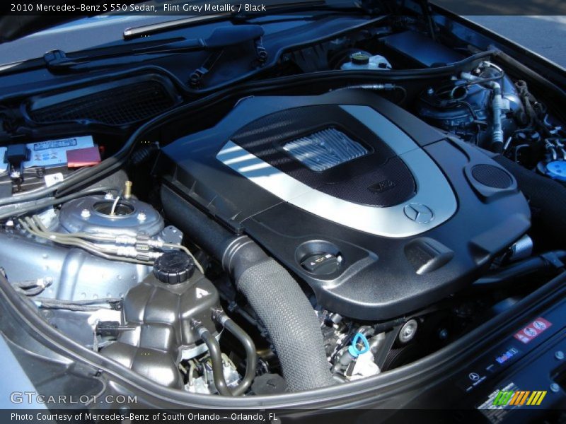 Flint Grey Metallic / Black 2010 Mercedes-Benz S 550 Sedan