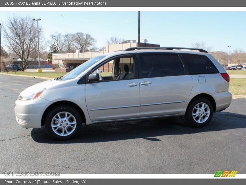 Silver Shadow Pearl / Stone 2005 Toyota Sienna LE AWD