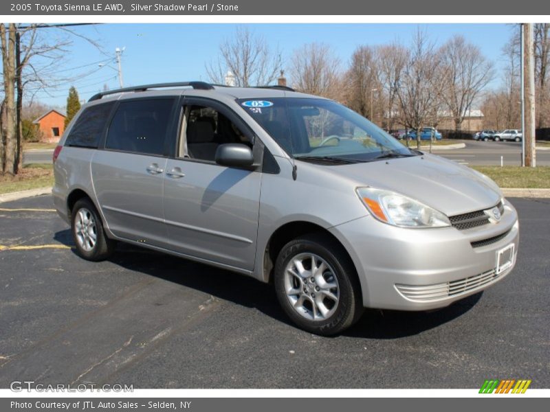 Silver Shadow Pearl / Stone 2005 Toyota Sienna LE AWD