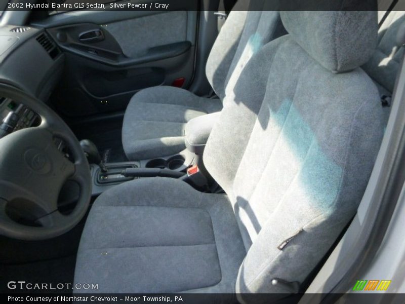 Silver Pewter / Gray 2002 Hyundai Elantra GLS Sedan