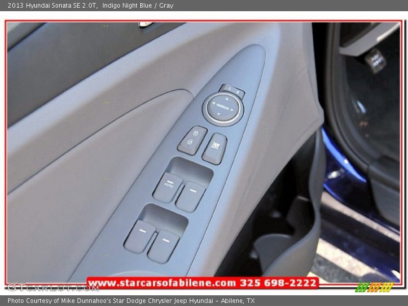 Indigo Night Blue / Gray 2013 Hyundai Sonata SE 2.0T