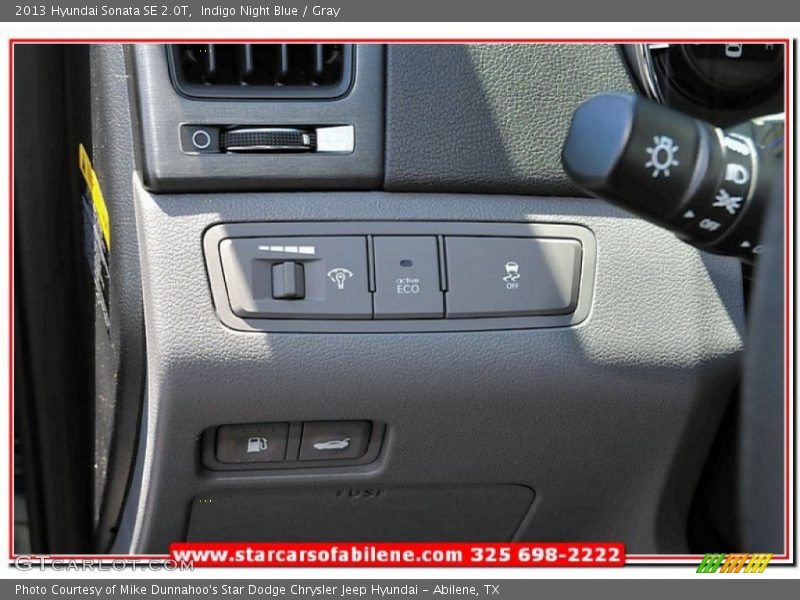 Indigo Night Blue / Gray 2013 Hyundai Sonata SE 2.0T