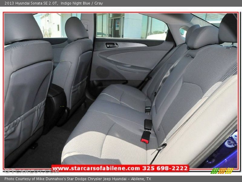 Indigo Night Blue / Gray 2013 Hyundai Sonata SE 2.0T