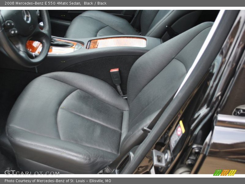 Black / Black 2008 Mercedes-Benz E 550 4Matic Sedan