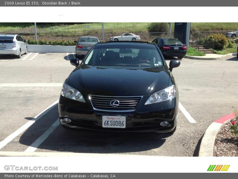 Obsidian Black / Black 2009 Lexus ES 350