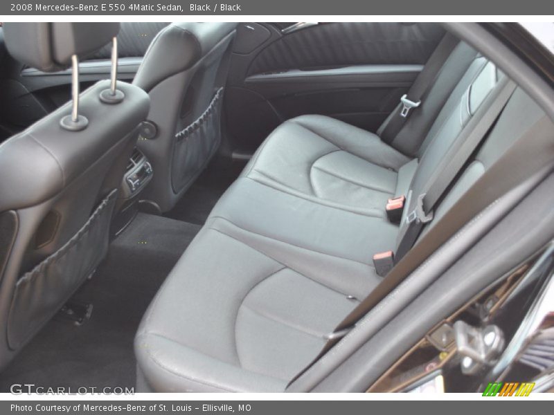 Black / Black 2008 Mercedes-Benz E 550 4Matic Sedan