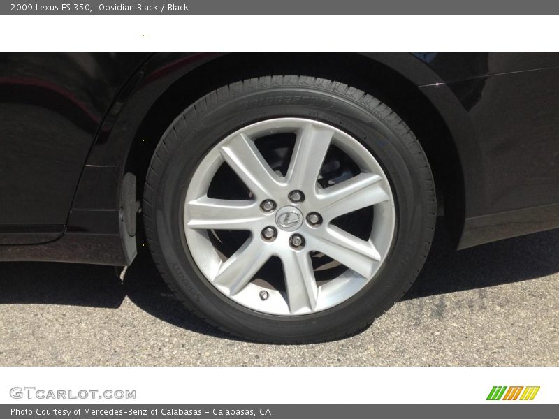 Obsidian Black / Black 2009 Lexus ES 350