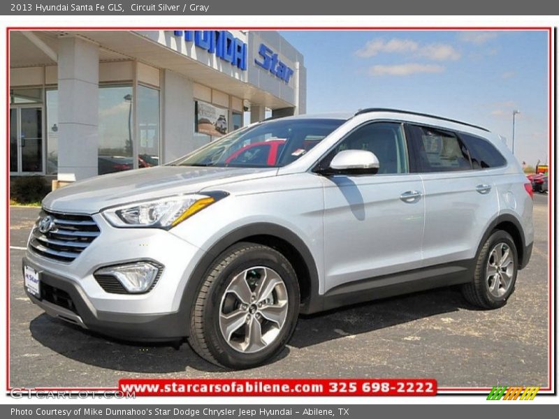 Circuit Silver / Gray 2013 Hyundai Santa Fe GLS