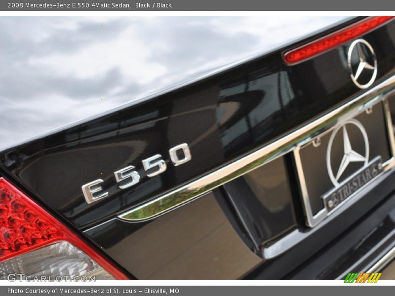 Black / Black 2008 Mercedes-Benz E 550 4Matic Sedan