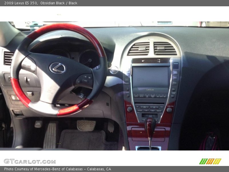 Obsidian Black / Black 2009 Lexus ES 350