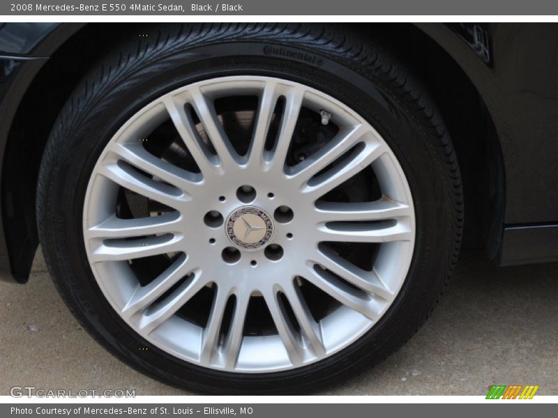 Black / Black 2008 Mercedes-Benz E 550 4Matic Sedan