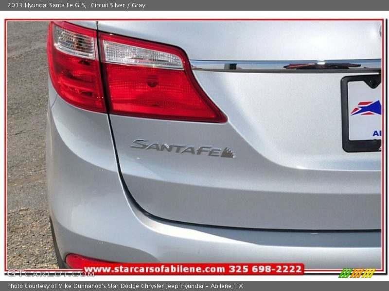 Circuit Silver / Gray 2013 Hyundai Santa Fe GLS