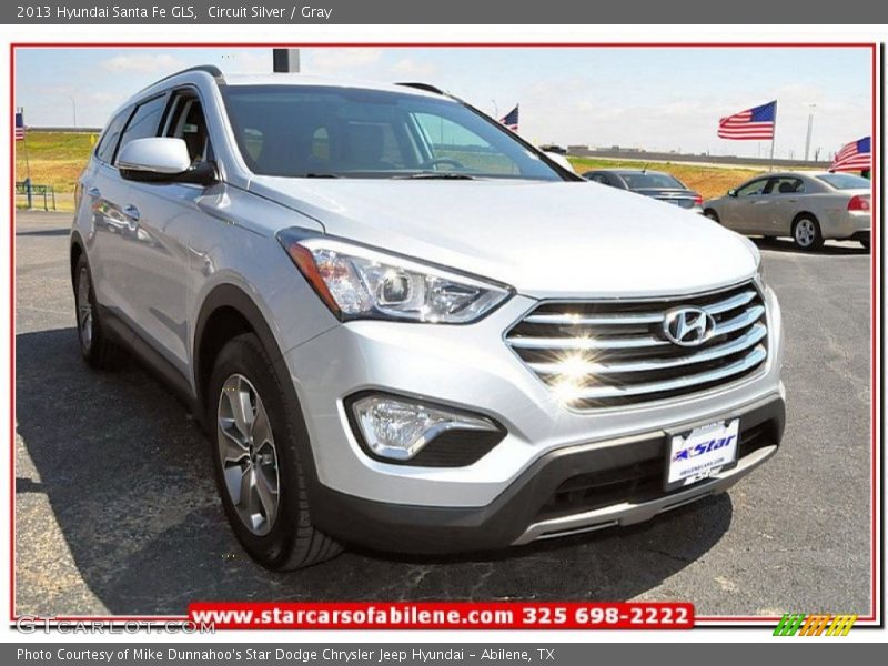 Circuit Silver / Gray 2013 Hyundai Santa Fe GLS