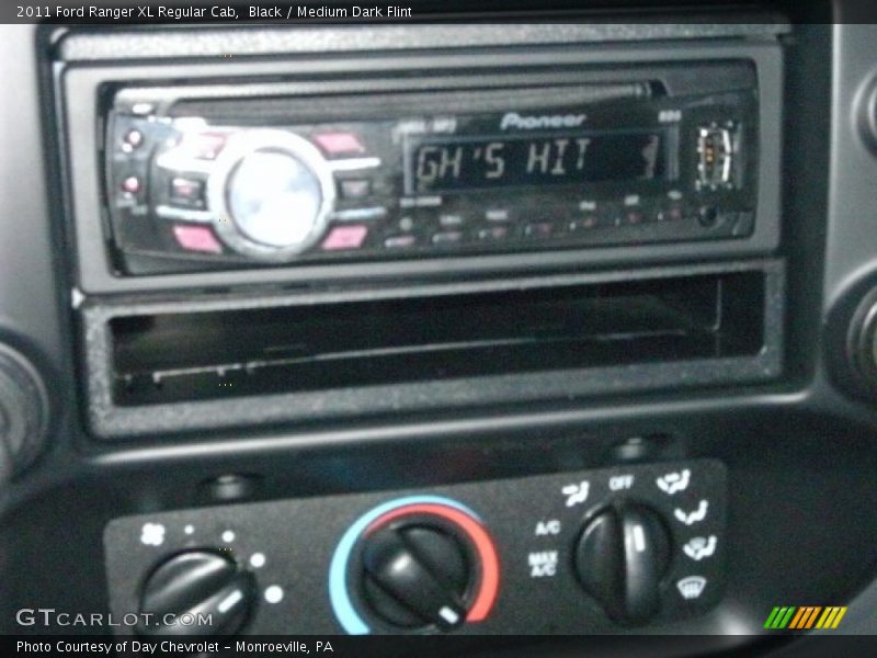 Black / Medium Dark Flint 2011 Ford Ranger XL Regular Cab