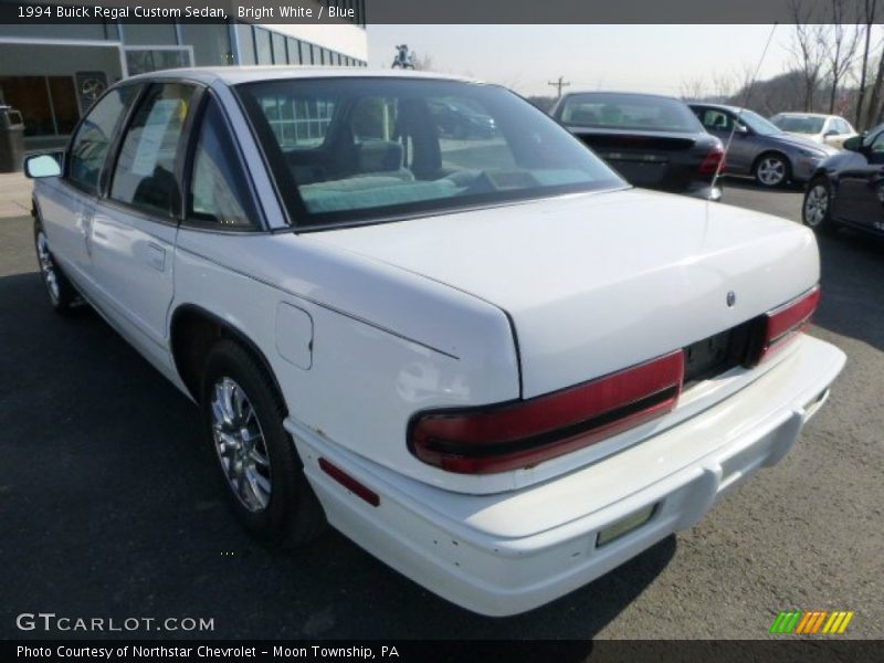 Bright White / Blue 1994 Buick Regal Custom Sedan