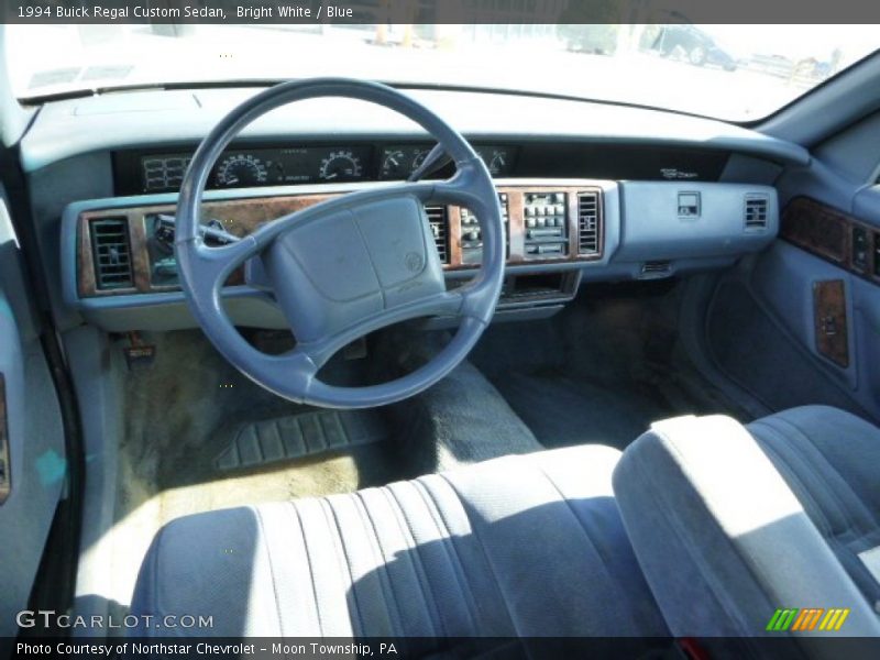 Blue Interior - 1994 Regal Custom Sedan 
