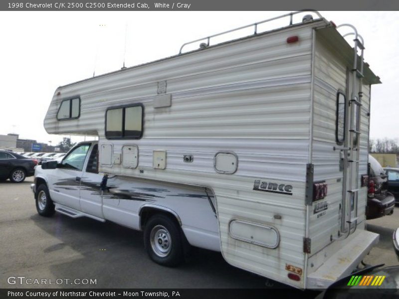 White / Gray 1998 Chevrolet C/K 2500 C2500 Extended Cab