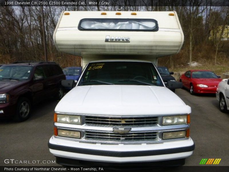 White / Gray 1998 Chevrolet C/K 2500 C2500 Extended Cab