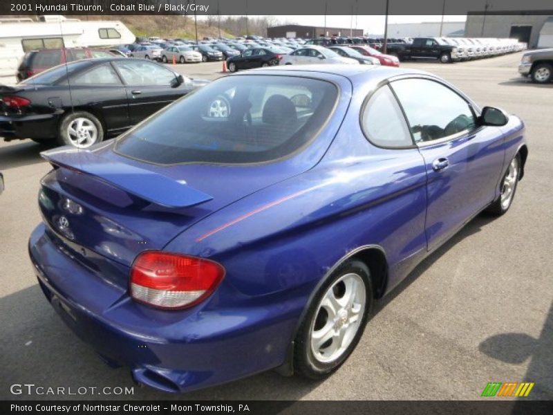 Cobalt Blue / Black/Gray 2001 Hyundai Tiburon