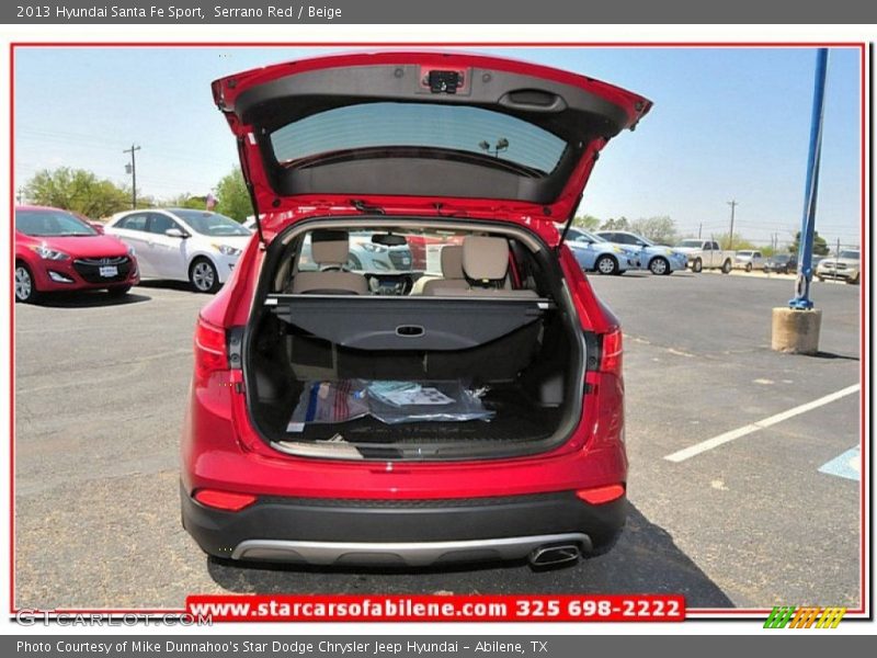 Serrano Red / Beige 2013 Hyundai Santa Fe Sport