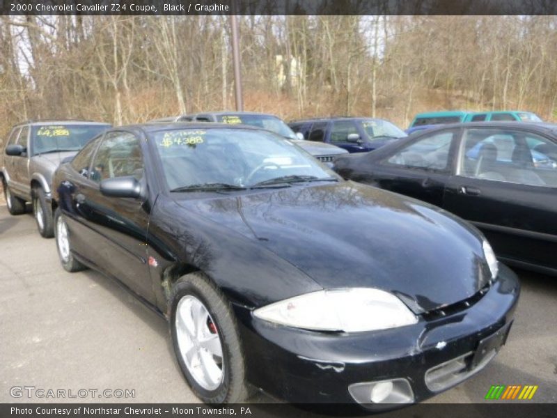 Black / Graphite 2000 Chevrolet Cavalier Z24 Coupe