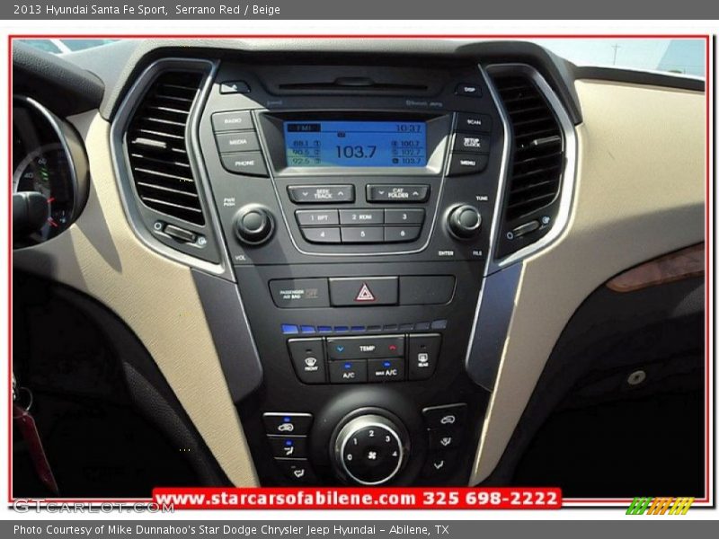 Serrano Red / Beige 2013 Hyundai Santa Fe Sport