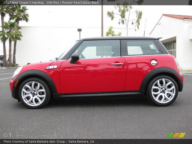 Chili Red / Rooster Red/Carbon Black 2007 Mini Cooper S Hardtop