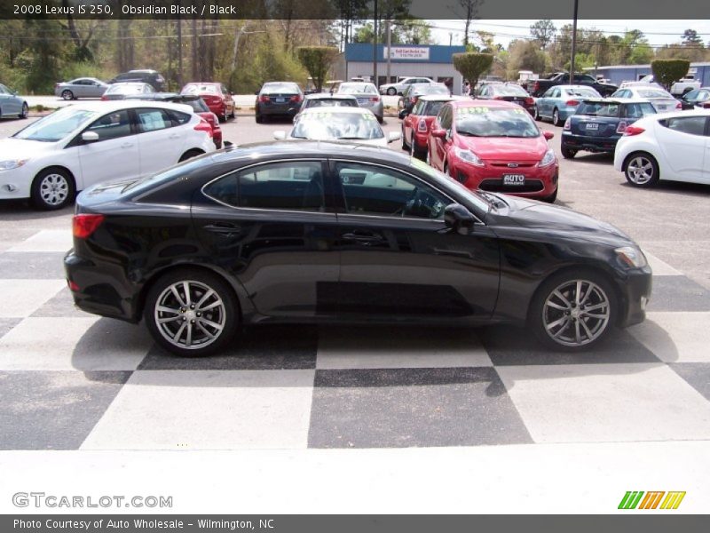 Obsidian Black / Black 2008 Lexus IS 250