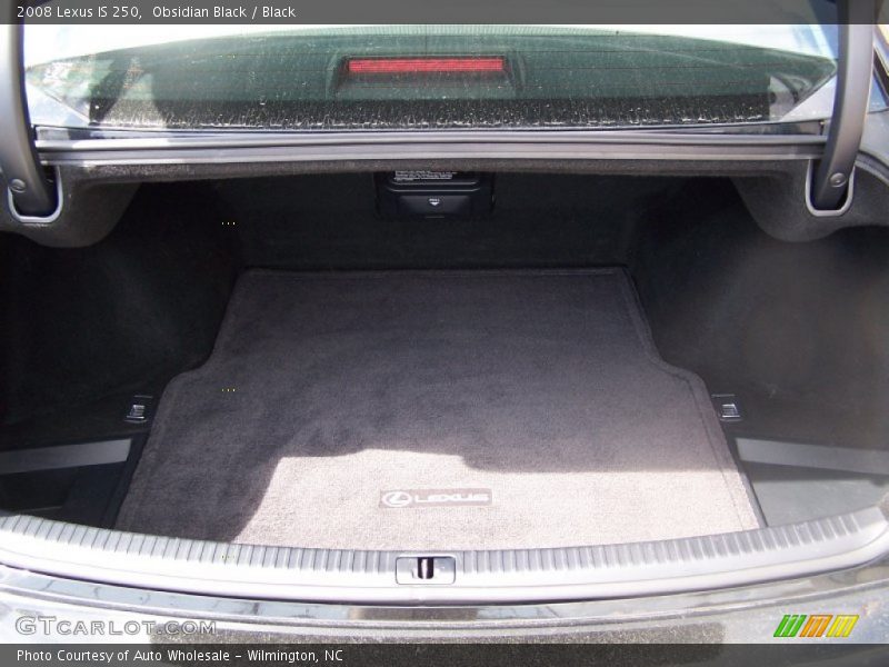Obsidian Black / Black 2008 Lexus IS 250