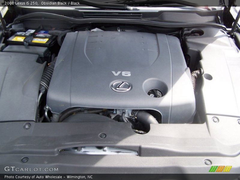 Obsidian Black / Black 2008 Lexus IS 250
