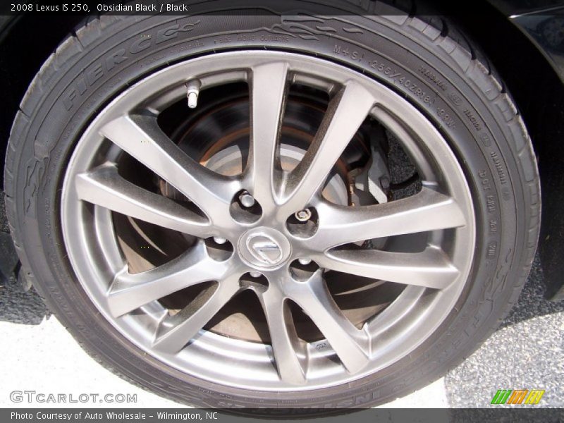 Obsidian Black / Black 2008 Lexus IS 250