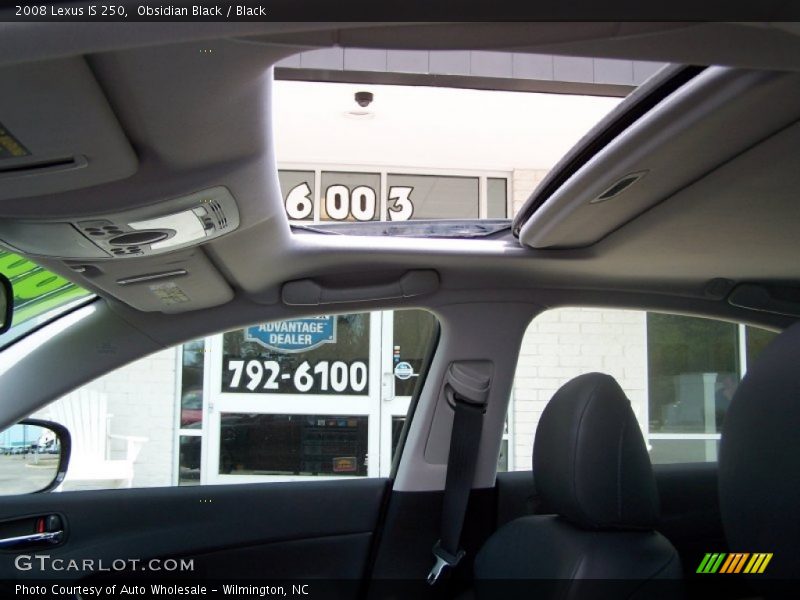 Obsidian Black / Black 2008 Lexus IS 250