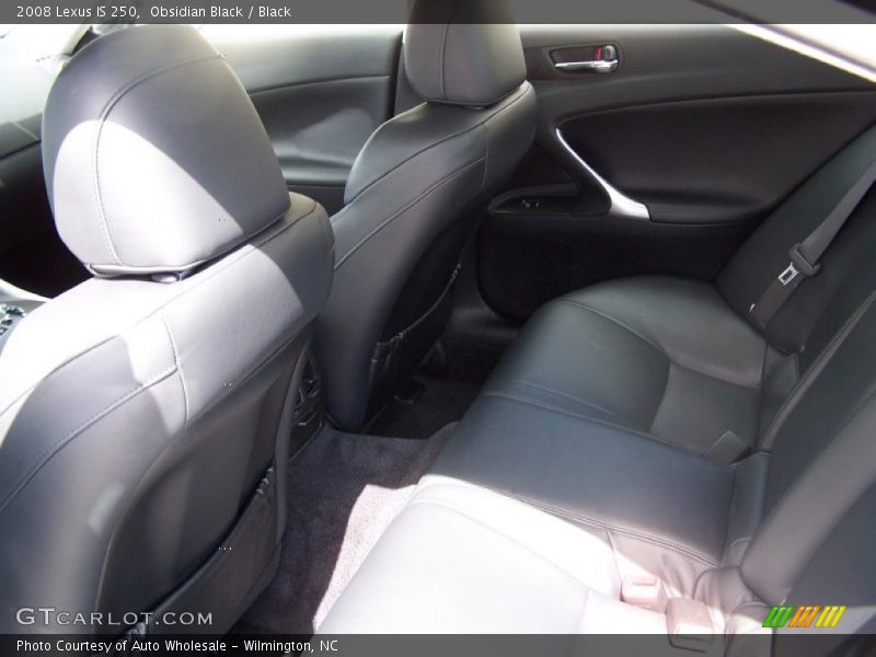 Obsidian Black / Black 2008 Lexus IS 250