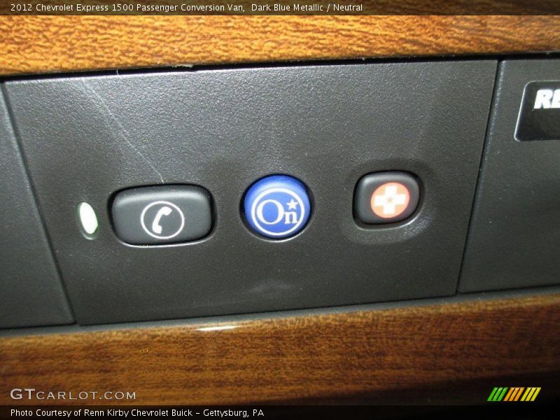 Dark Blue Metallic / Neutral 2012 Chevrolet Express 1500 Passenger Conversion Van