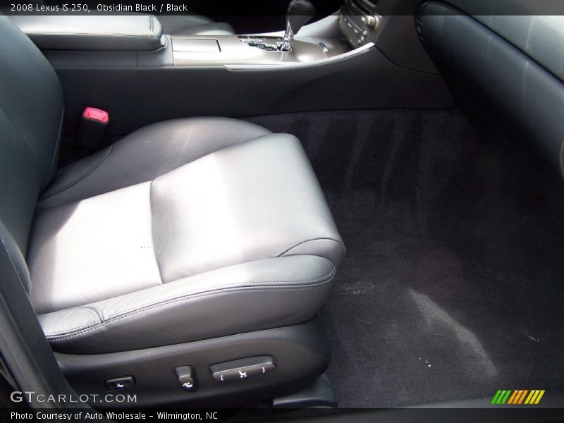 Obsidian Black / Black 2008 Lexus IS 250