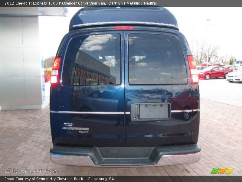 Dark Blue Metallic / Neutral 2012 Chevrolet Express 1500 Passenger Conversion Van