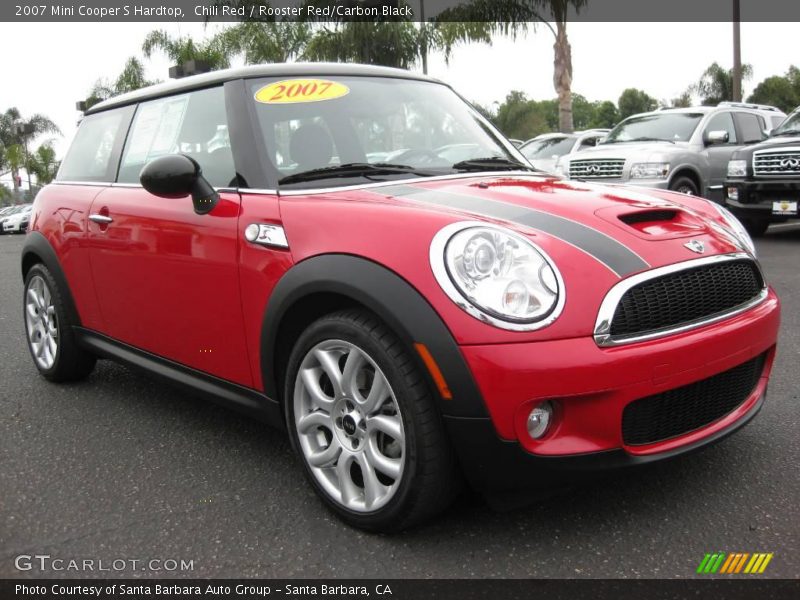 Chili Red / Rooster Red/Carbon Black 2007 Mini Cooper S Hardtop