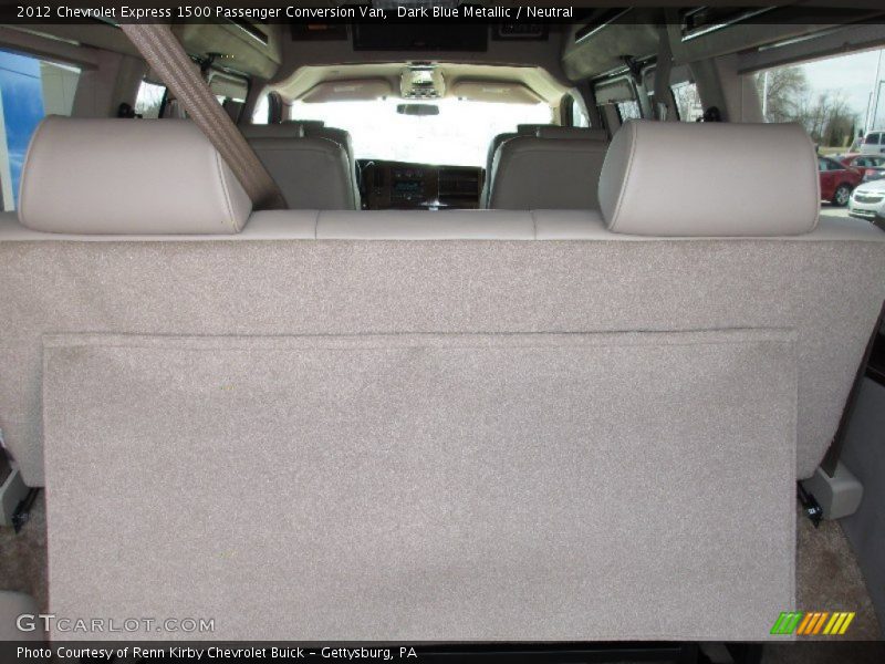 Dark Blue Metallic / Neutral 2012 Chevrolet Express 1500 Passenger Conversion Van