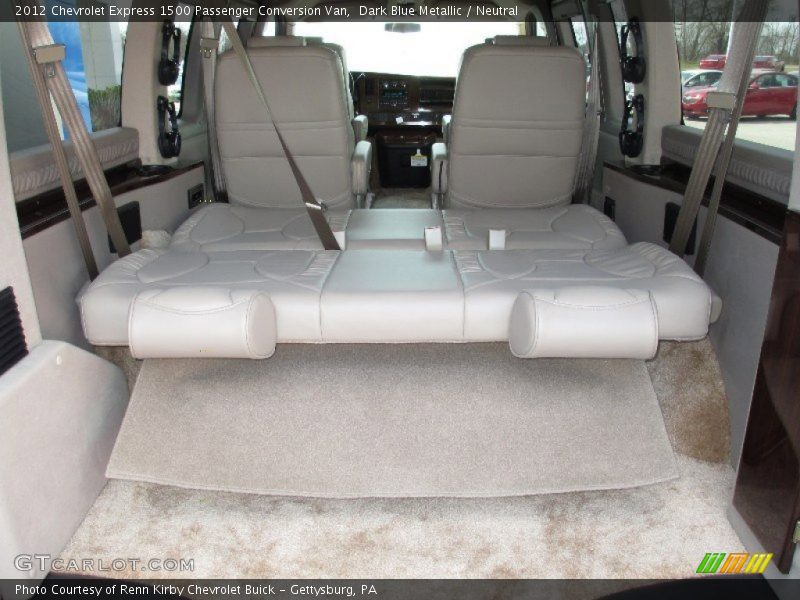 Dark Blue Metallic / Neutral 2012 Chevrolet Express 1500 Passenger Conversion Van