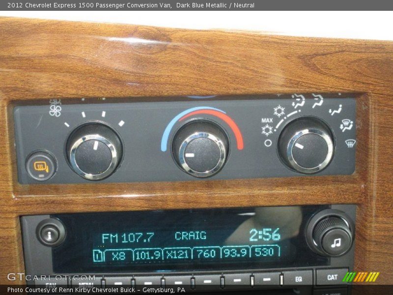 Controls of 2012 Express 1500 Passenger Conversion Van