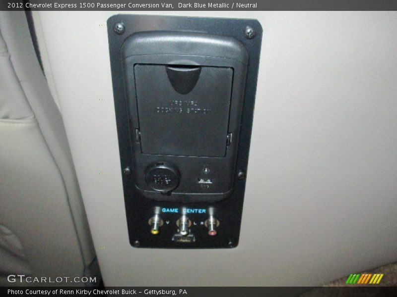 Dark Blue Metallic / Neutral 2012 Chevrolet Express 1500 Passenger Conversion Van
