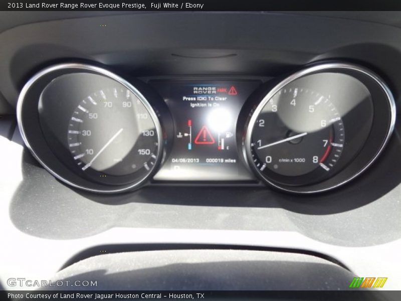  2013 Range Rover Evoque Prestige Prestige Gauges