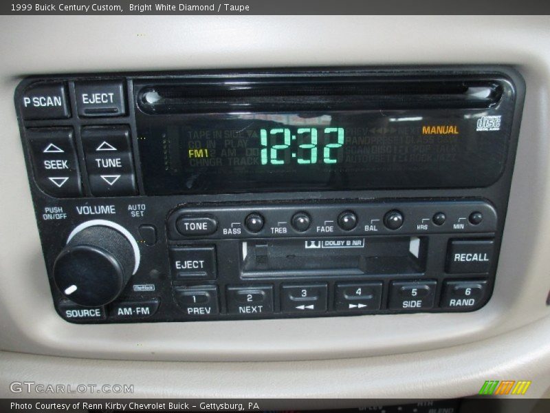 Bright White Diamond / Taupe 1999 Buick Century Custom