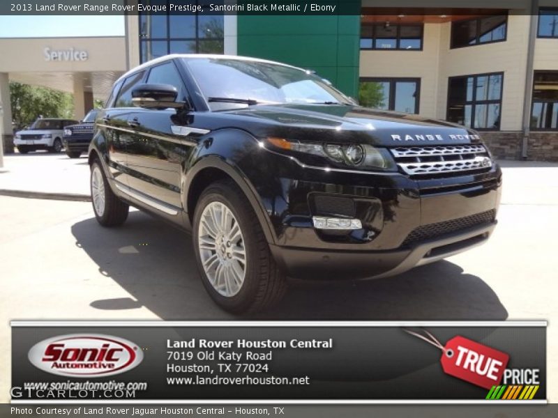 Santorini Black Metallic / Ebony 2013 Land Rover Range Rover Evoque Prestige